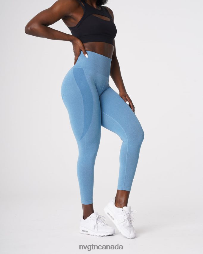 NVGTN Fitness Women Contour Seamless Leggings Sky Blue HJXFTJ519