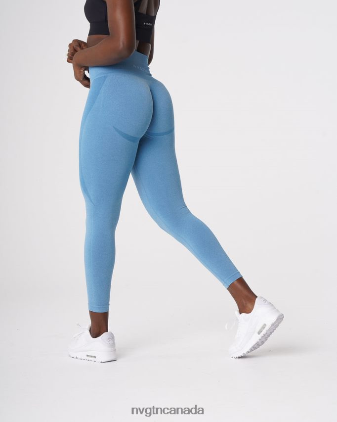 NVGTN Fitness Women Contour Seamless Leggings Sky Blue HJXFTJ519