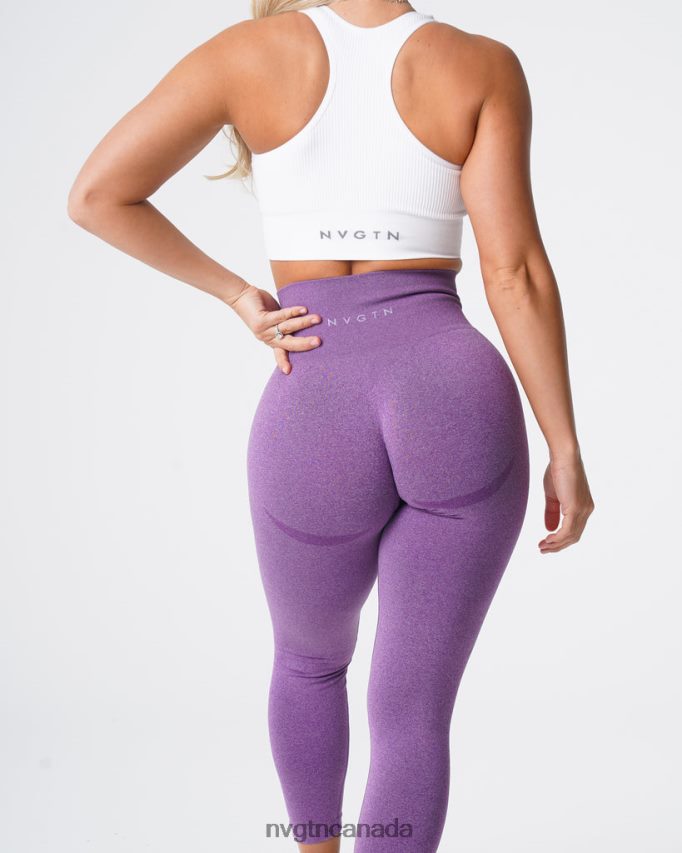 NVGTN Fitness Women Contour Seamless Leggings Violet HJXFTJ520