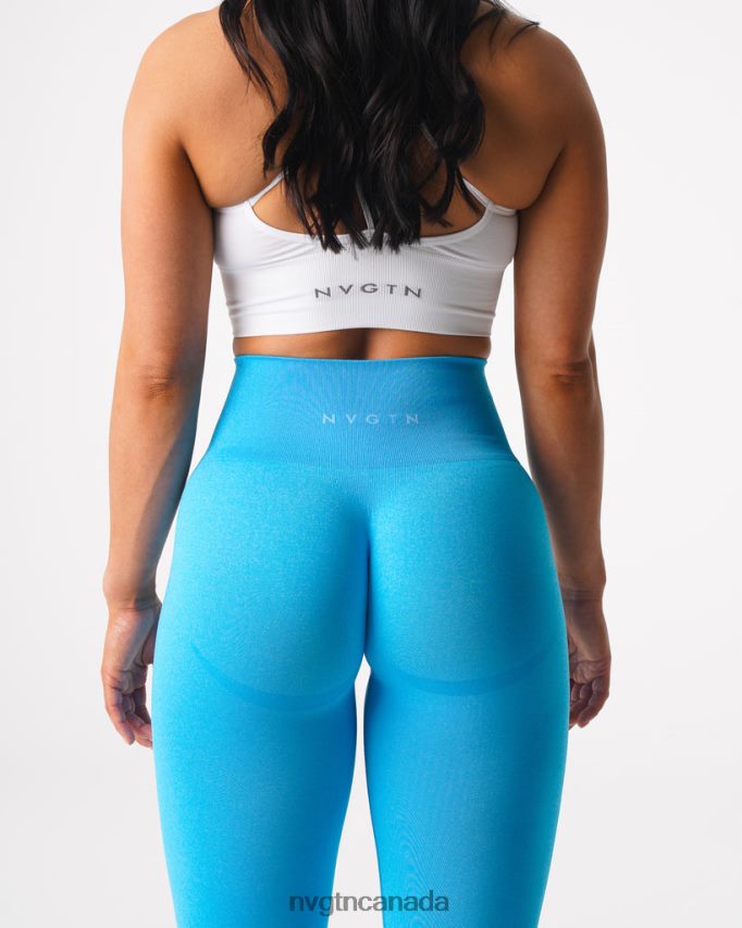 NVGTN Fitness Women Curve Seamless Leggings Aqua HJXFTJ637