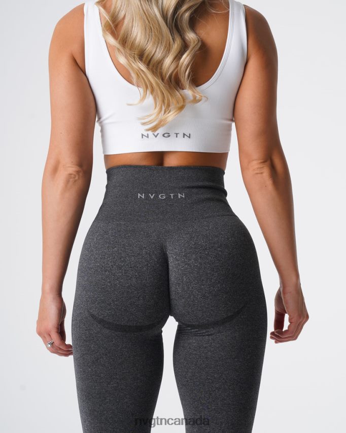 NVGTN Fitness Women Curve Seamless Leggings Black Speckled HJXFTJ610
