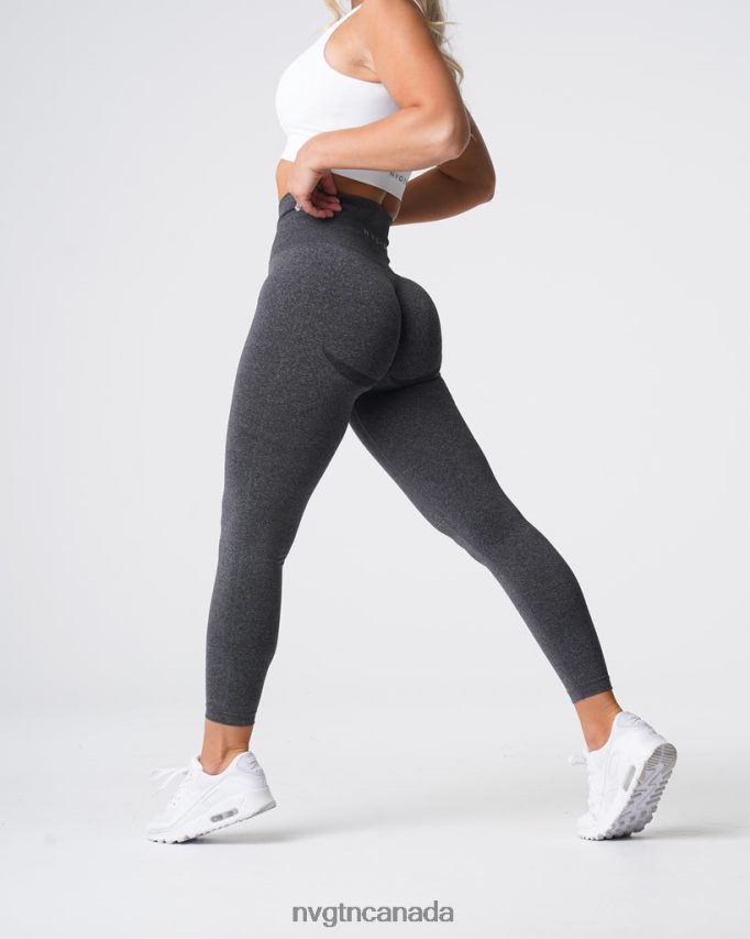 NVGTN Fitness Women Curve Seamless Leggings Black Speckled HJXFTJ610