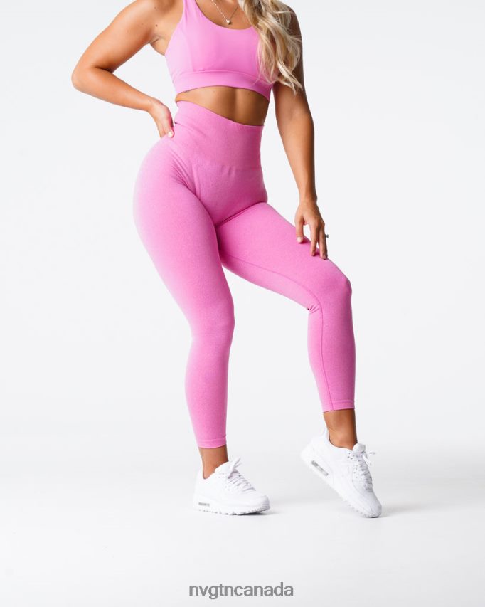 NVGTN Fitness Women Curve Seamless Leggings Bubble Gum Pink HJXFTJ627