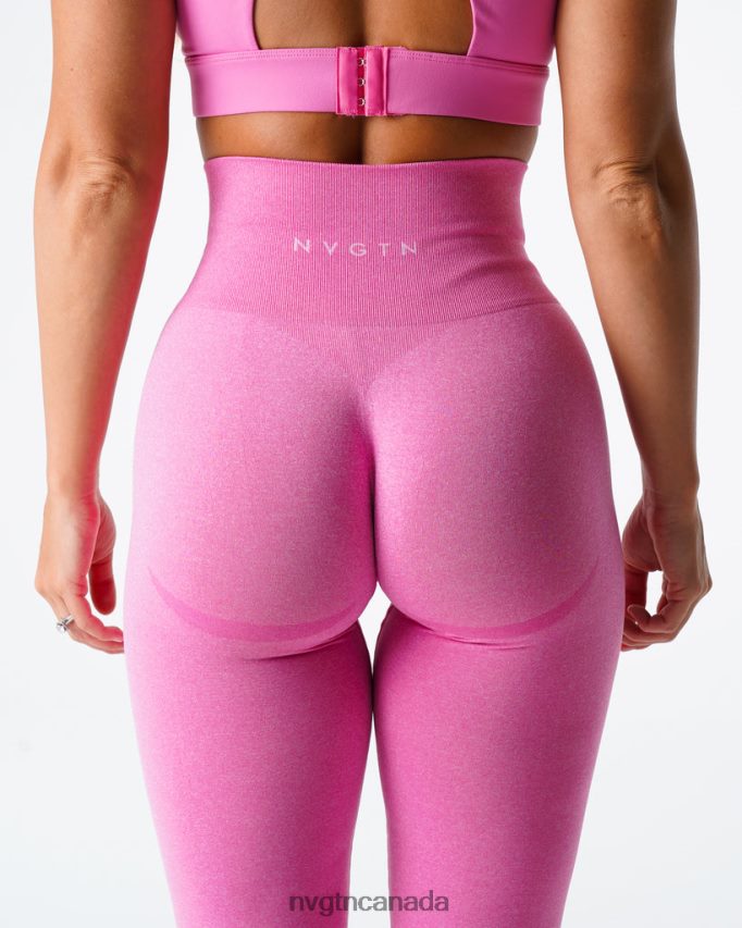 NVGTN Fitness Women Curve Seamless Leggings Bubble Gum Pink HJXFTJ627