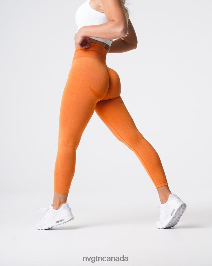 NVGTN Fitness Women Curve Seamless Leggings Burnt Orange HJXFTJ614