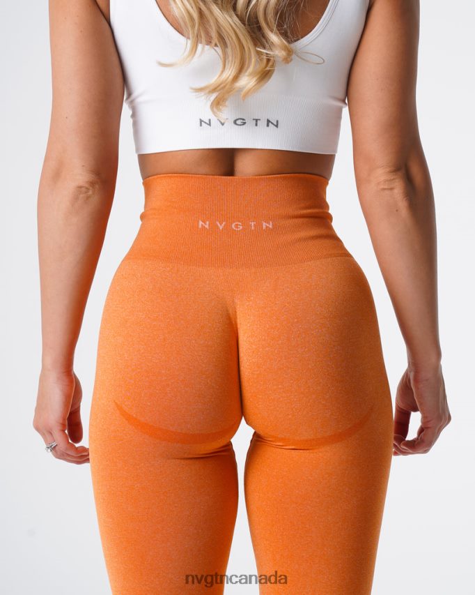 NVGTN Fitness Women Curve Seamless Leggings Burnt Orange HJXFTJ614