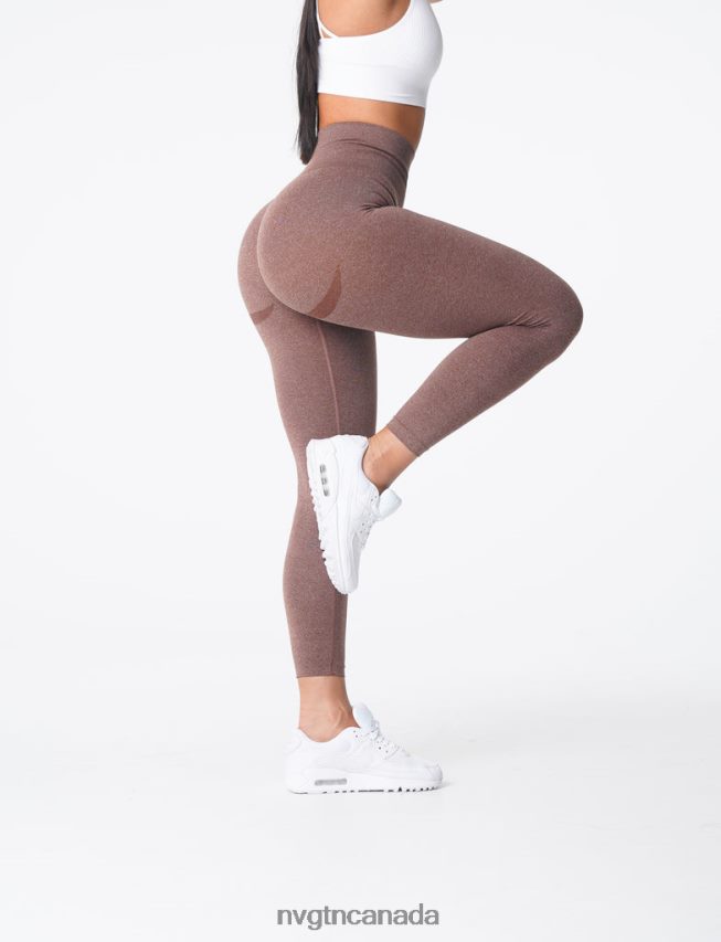 NVGTN Fitness Women Curve Seamless Leggings Cocoa HJXFTJ623