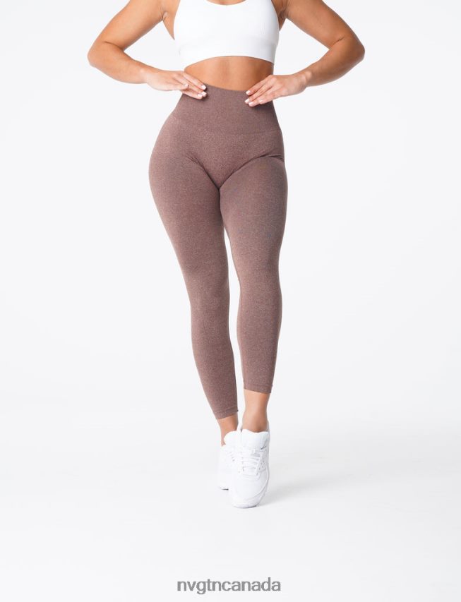 NVGTN Fitness Women Curve Seamless Leggings Cocoa HJXFTJ623