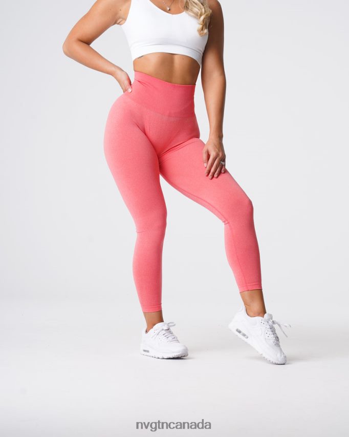 NVGTN Fitness Women Curve Seamless Leggings Coral HJXFTJ612