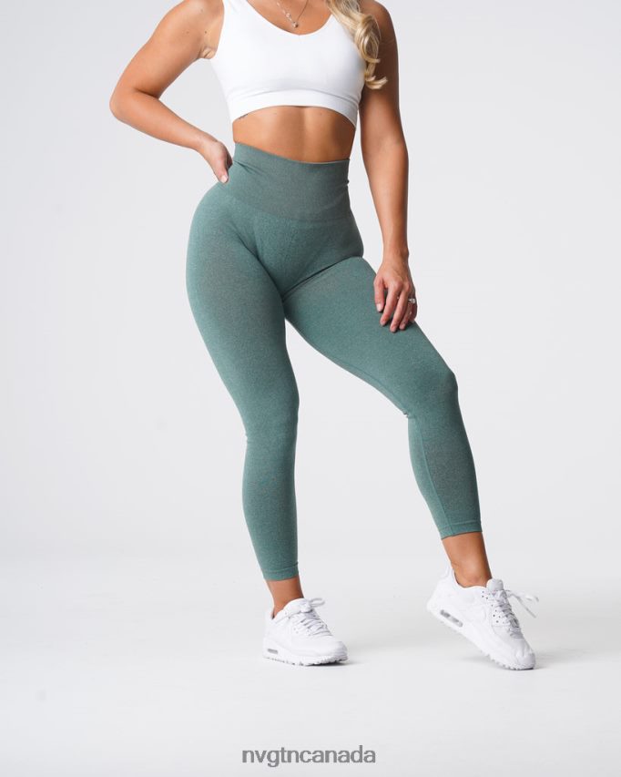 NVGTN Fitness Women Curve Seamless Leggings Forest Green HJXFTJ613