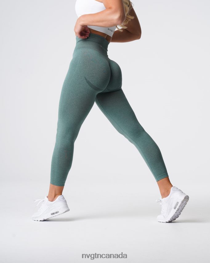 NVGTN Fitness Women Curve Seamless Leggings Forest Green HJXFTJ613