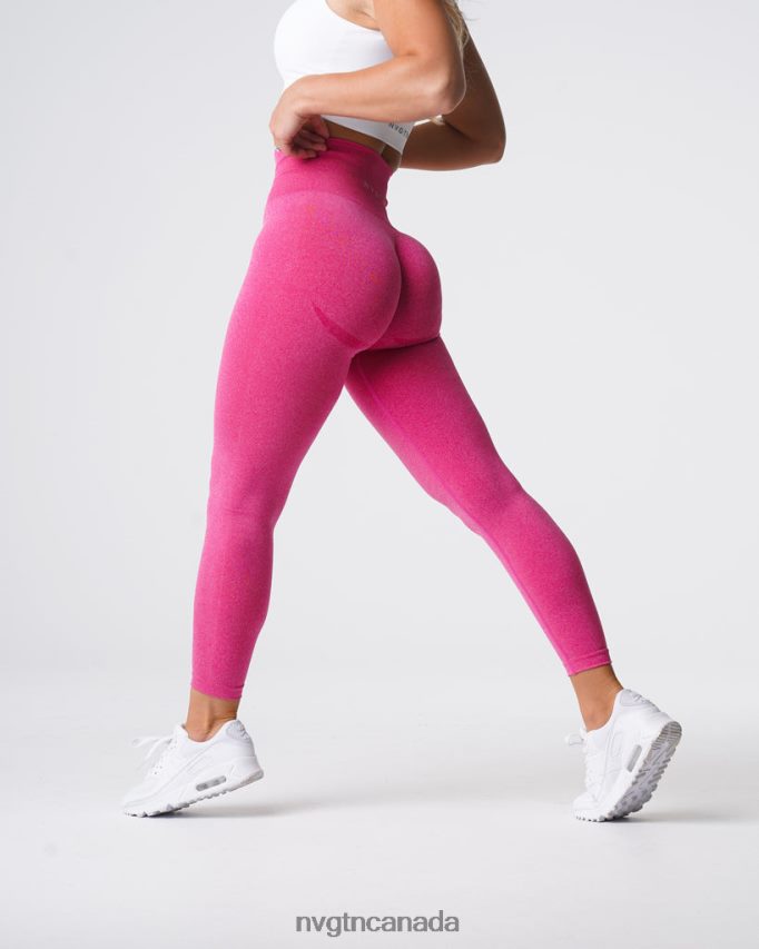 NVGTN Fitness Women Curve Seamless Leggings Fuchsia HJXFTJ641