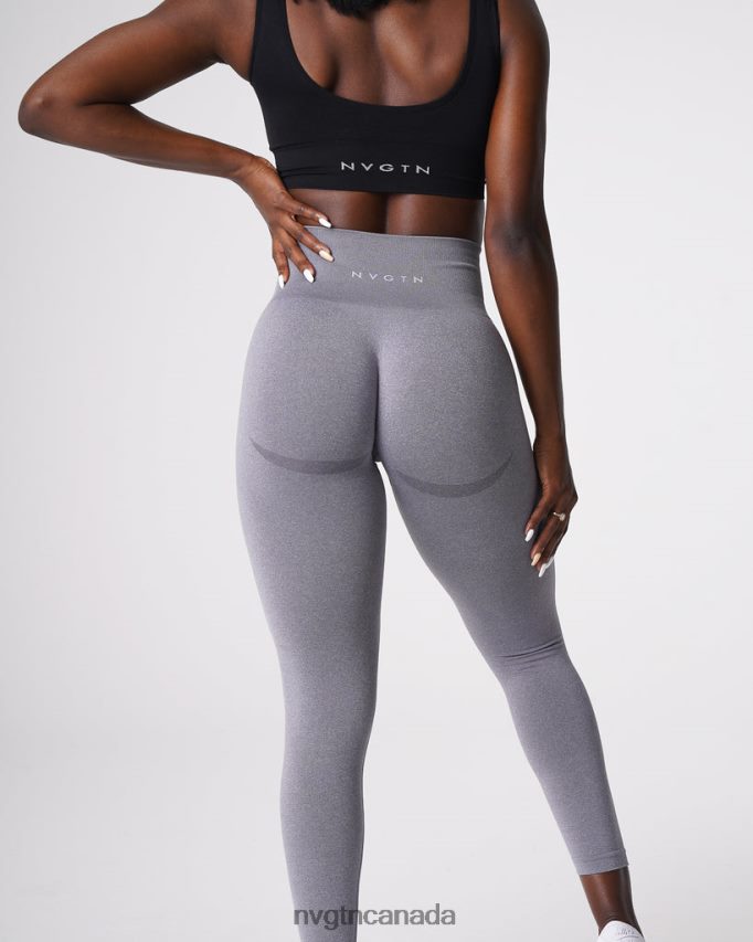 NVGTN Fitness Women Curve Seamless Leggings Grey HJXFTJ611