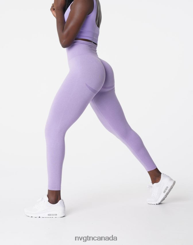 NVGTN Fitness Women Curve Seamless Leggings Lilac HJXFTJ615