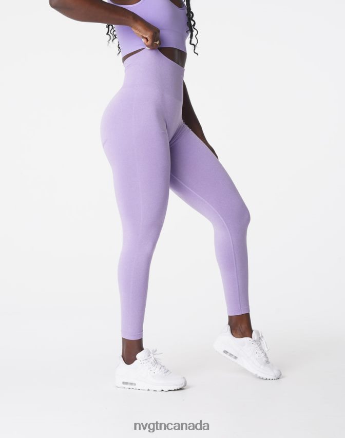 NVGTN Fitness Women Curve Seamless Leggings Lilac HJXFTJ615