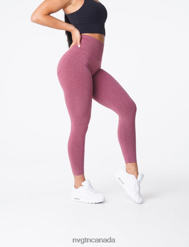 NVGTN Fitness Women Curve Seamless Leggings Maroon HJXFTJ620