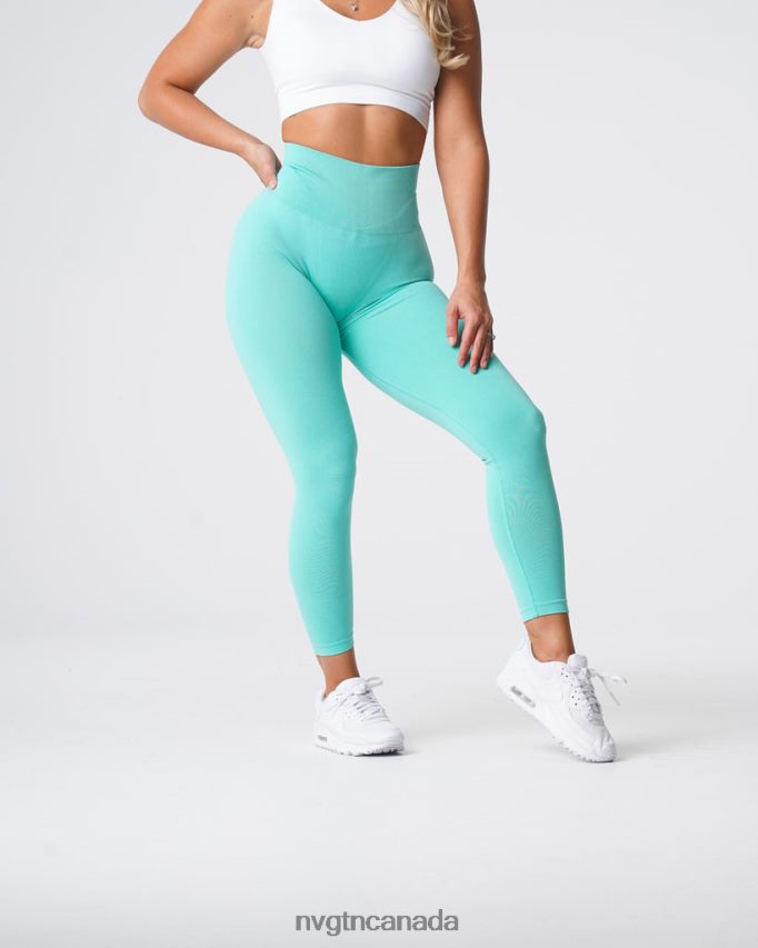 NVGTN Fitness Women Curve Seamless Leggings Mint HJXFTJ638