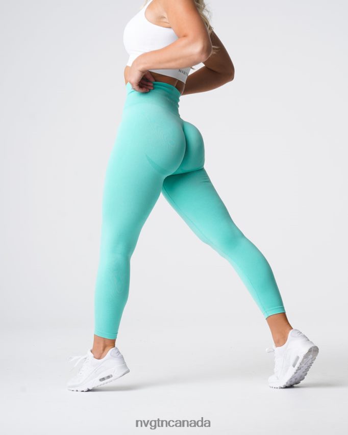 NVGTN Fitness Women Curve Seamless Leggings Mint HJXFTJ638
