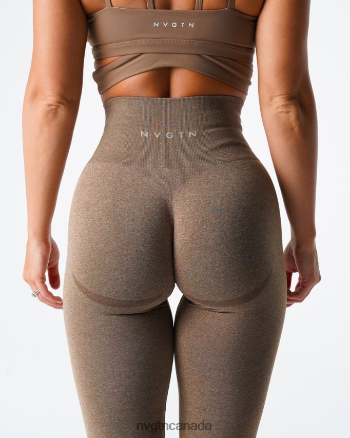 NVGTN Fitness Women Curve Seamless Leggings Mocha HJXFTJ622