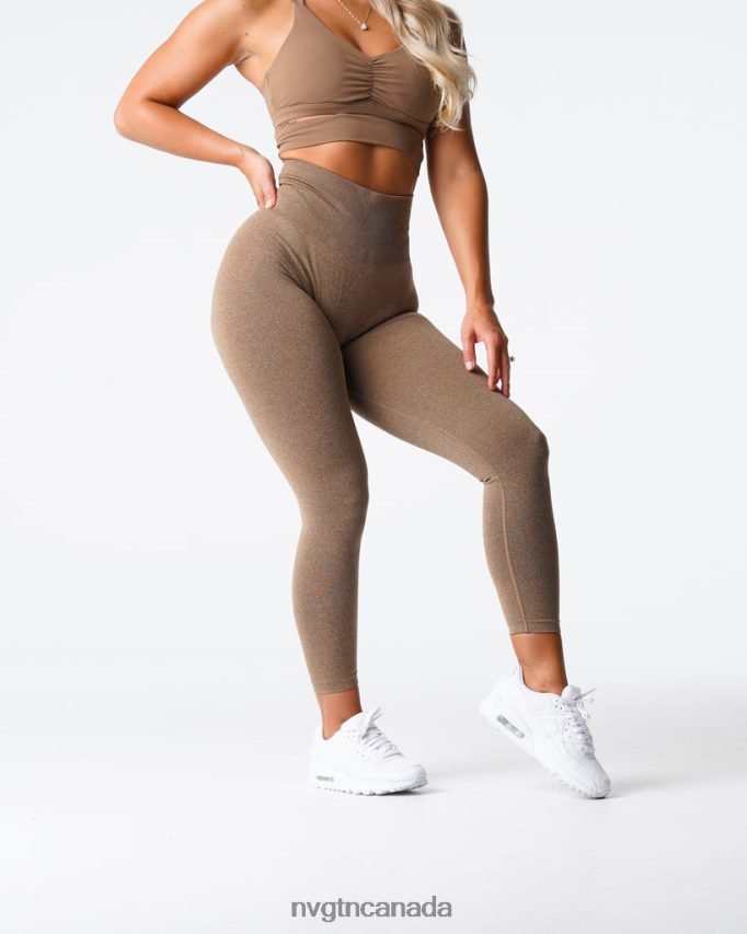 NVGTN Fitness Women Curve Seamless Leggings Mocha HJXFTJ622