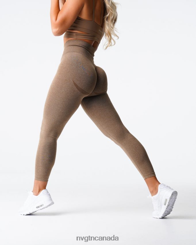 NVGTN Fitness Women Curve Seamless Leggings Mocha HJXFTJ622