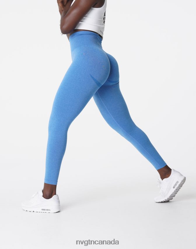 NVGTN Fitness Women Curve Seamless Leggings Ocean Blue HJXFTJ624
