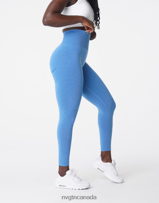 NVGTN Fitness Women Curve Seamless Leggings Ocean Blue HJXFTJ624