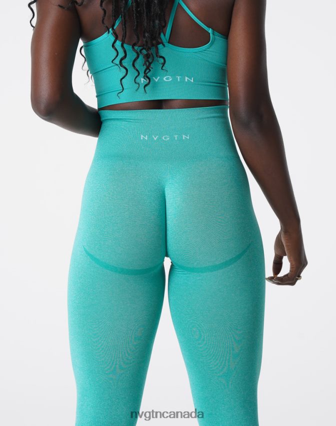 NVGTN Fitness Women Curve Seamless Leggings Turquoise HJXFTJ625