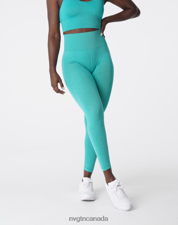 NVGTN Fitness Women Curve Seamless Leggings Turquoise HJXFTJ625