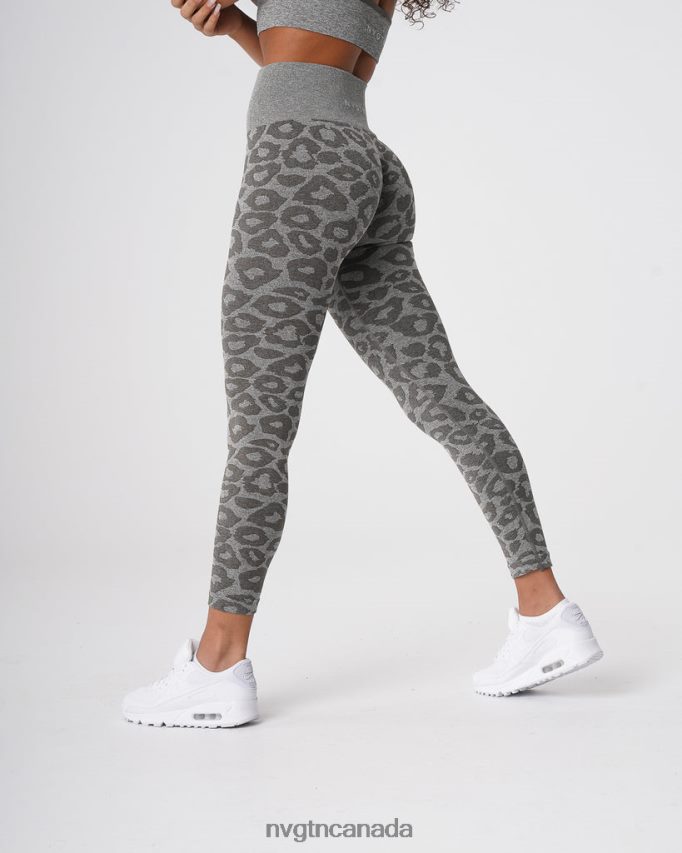NVGTN Fitness Women Leopard Seamless Leggings Khaki Green HJXFTJ685