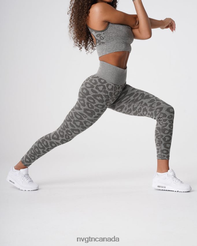 NVGTN Fitness Women Leopard Seamless Leggings Khaki Green HJXFTJ685