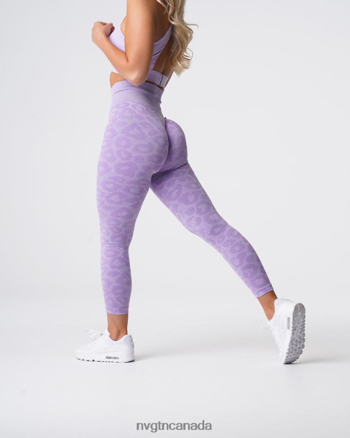 NVGTN Fitness Women Leopard Seamless Leggings Lilac HJXFTJ688
