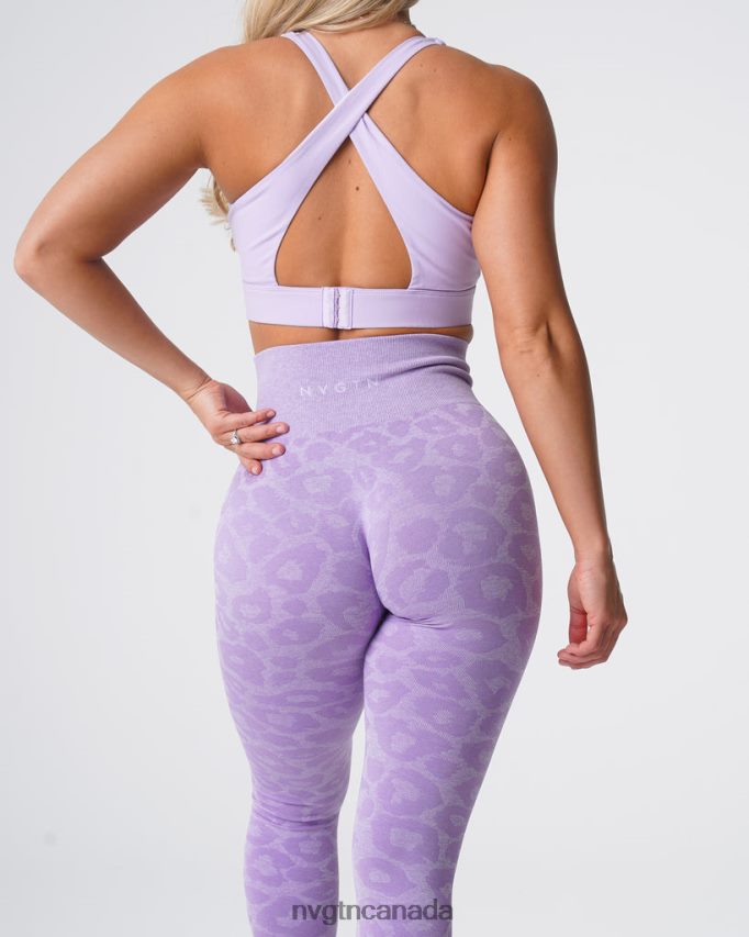 NVGTN Fitness Women Leopard Seamless Leggings Lilac HJXFTJ688