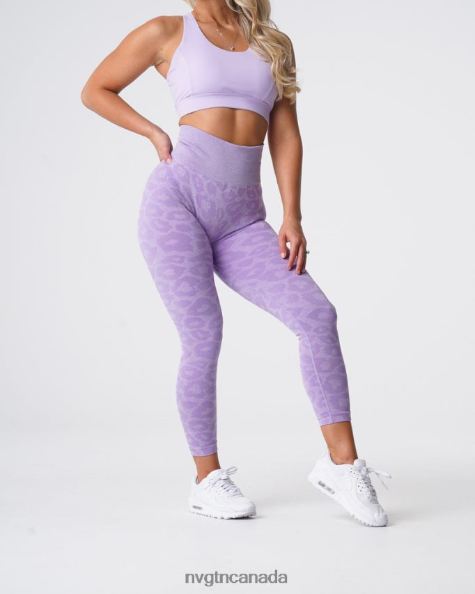NVGTN Fitness Women Leopard Seamless Leggings Lilac HJXFTJ688