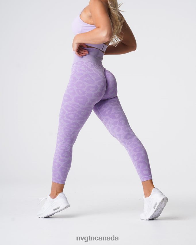 NVGTN Fitness Women Leopard Seamless Leggings Lilac HJXFTJ688