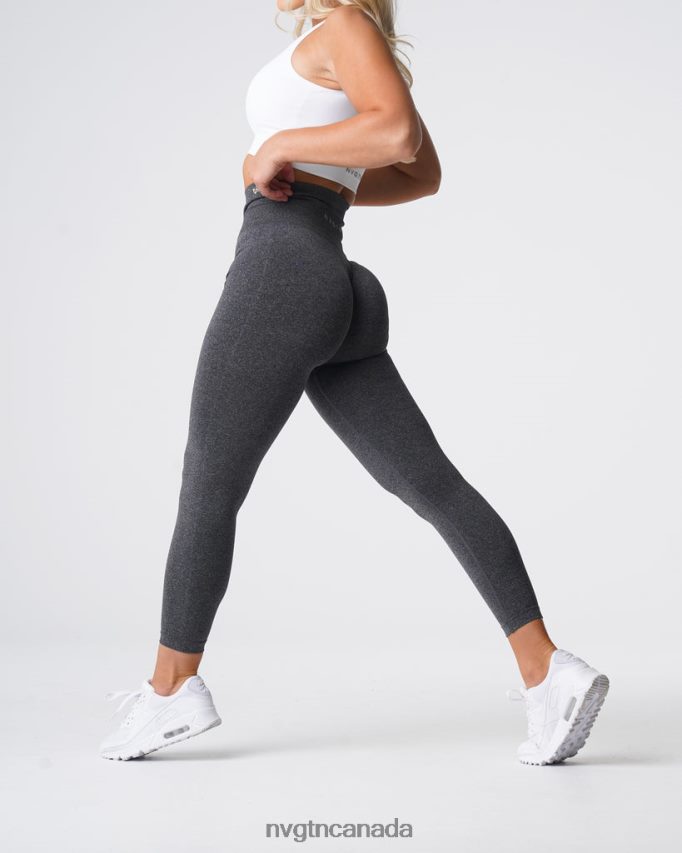 NVGTN Fitness Women NV Seamless Leggings Black Speckled HJXFTJ578