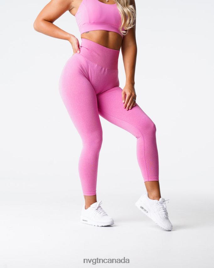 NVGTN Fitness Women NV Seamless Leggings Bubble Gum Pink HJXFTJ587