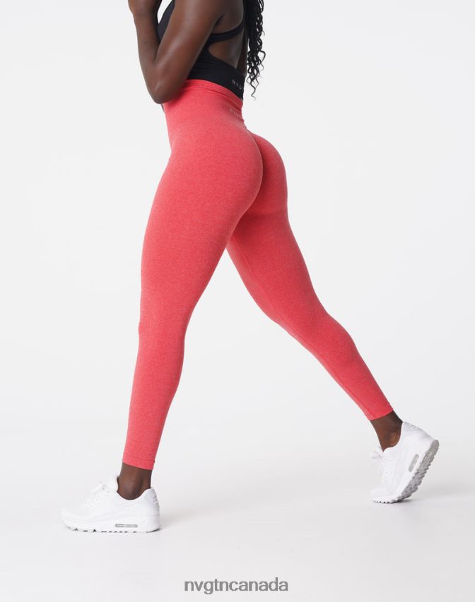 NVGTN Fitness Women NV Seamless Leggings Candy Apple HJXFTJ581
