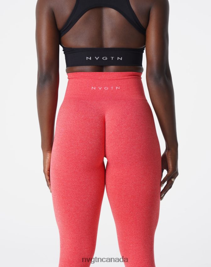 NVGTN Fitness Women NV Seamless Leggings Candy Apple HJXFTJ581