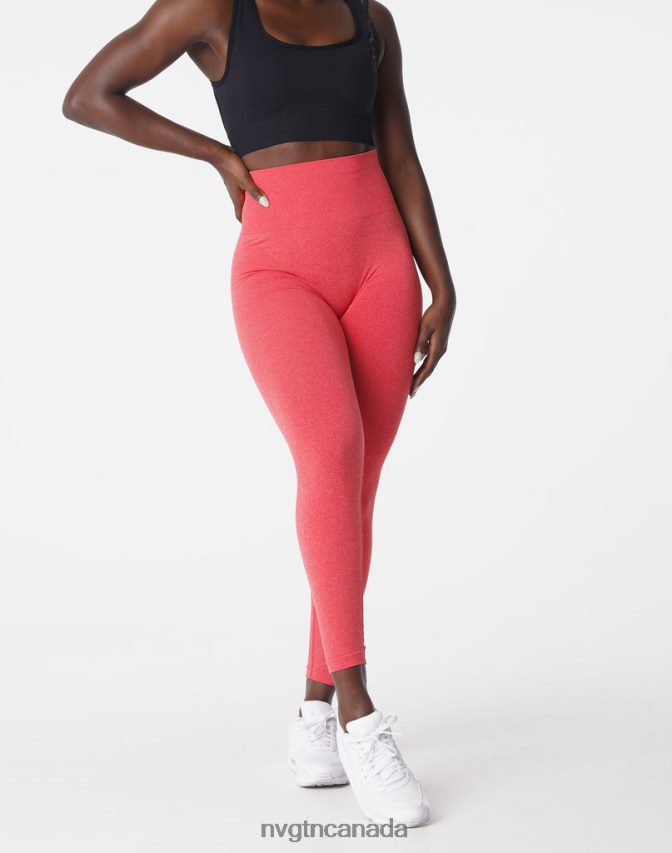 NVGTN Fitness Women NV Seamless Leggings Candy Apple HJXFTJ581