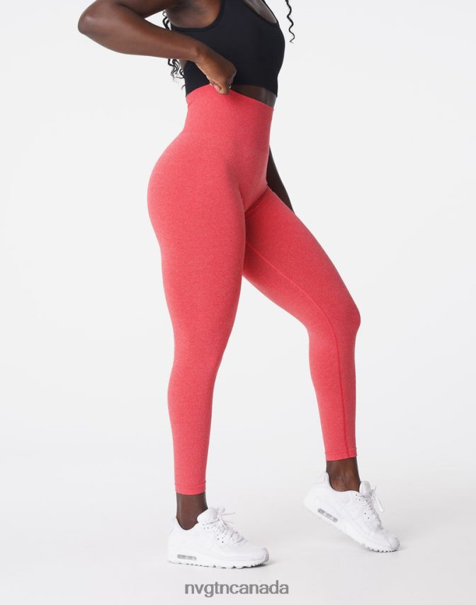 NVGTN Fitness Women NV Seamless Leggings Candy Apple HJXFTJ581
