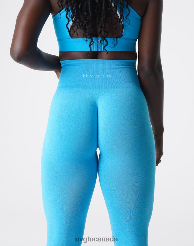 NVGTN Fitness Women NV Seamless Leggings Caribbean HJXFTJ592