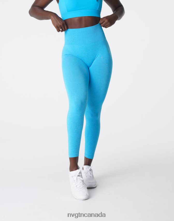 NVGTN Fitness Women NV Seamless Leggings Caribbean HJXFTJ592