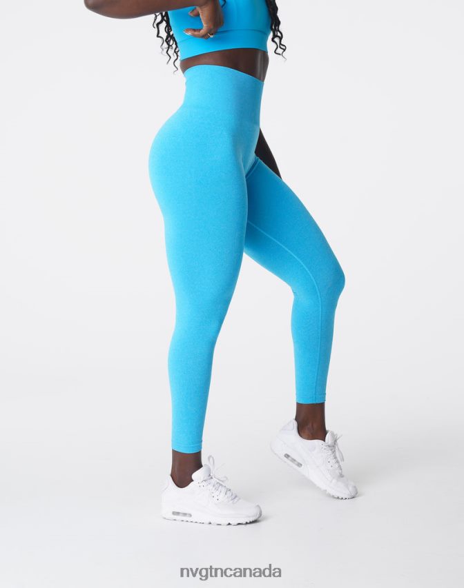 NVGTN Fitness Women NV Seamless Leggings Caribbean HJXFTJ592