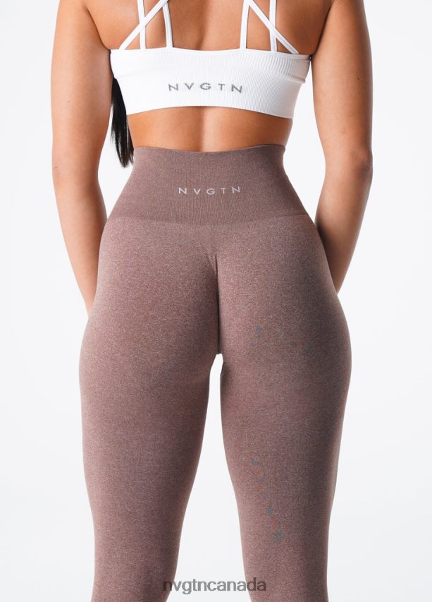 NVGTN Fitness Women NV Seamless Leggings Cocoa HJXFTJ583