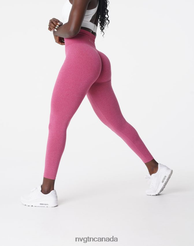NVGTN Fitness Women NV Seamless Leggings Crimson HJXFTJ607