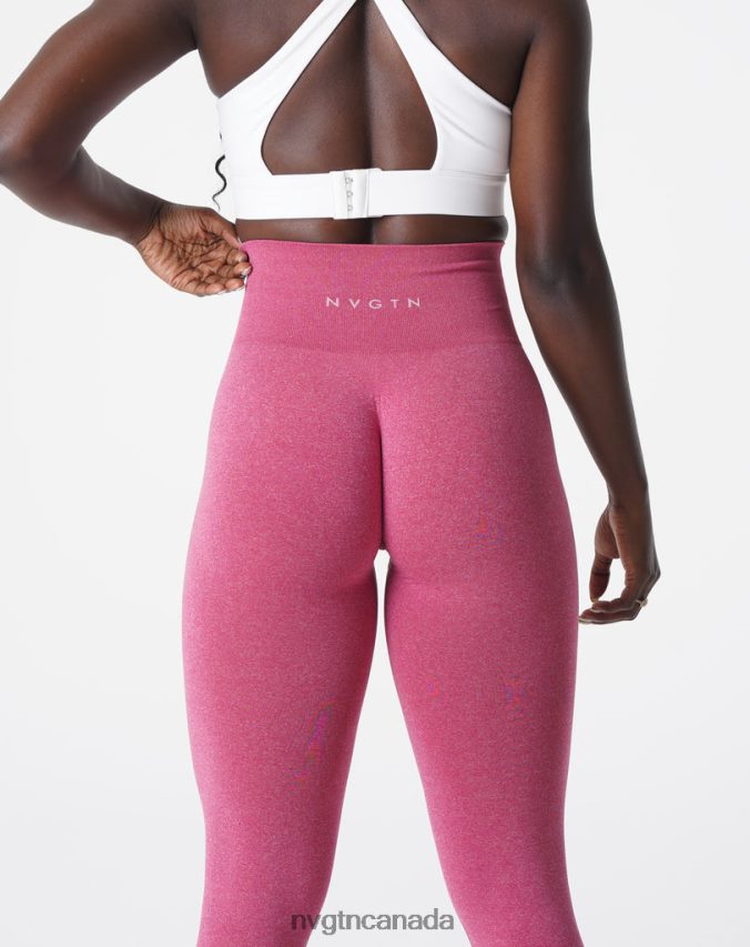 NVGTN Fitness Women NV Seamless Leggings Crimson HJXFTJ607