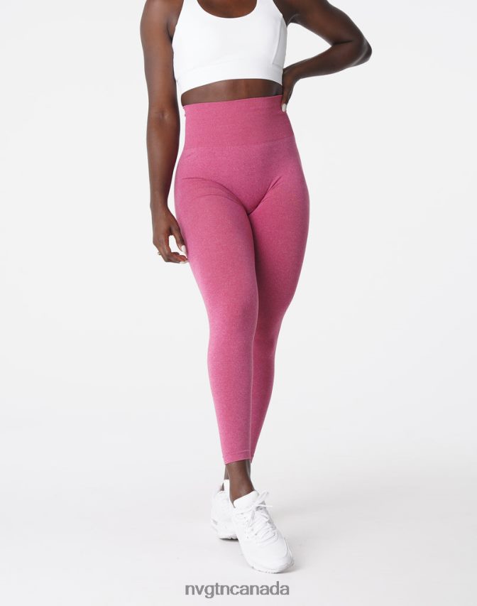 NVGTN Fitness Women NV Seamless Leggings Crimson HJXFTJ607