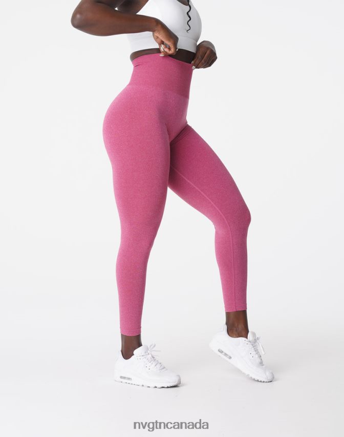 NVGTN Fitness Women NV Seamless Leggings Crimson HJXFTJ607