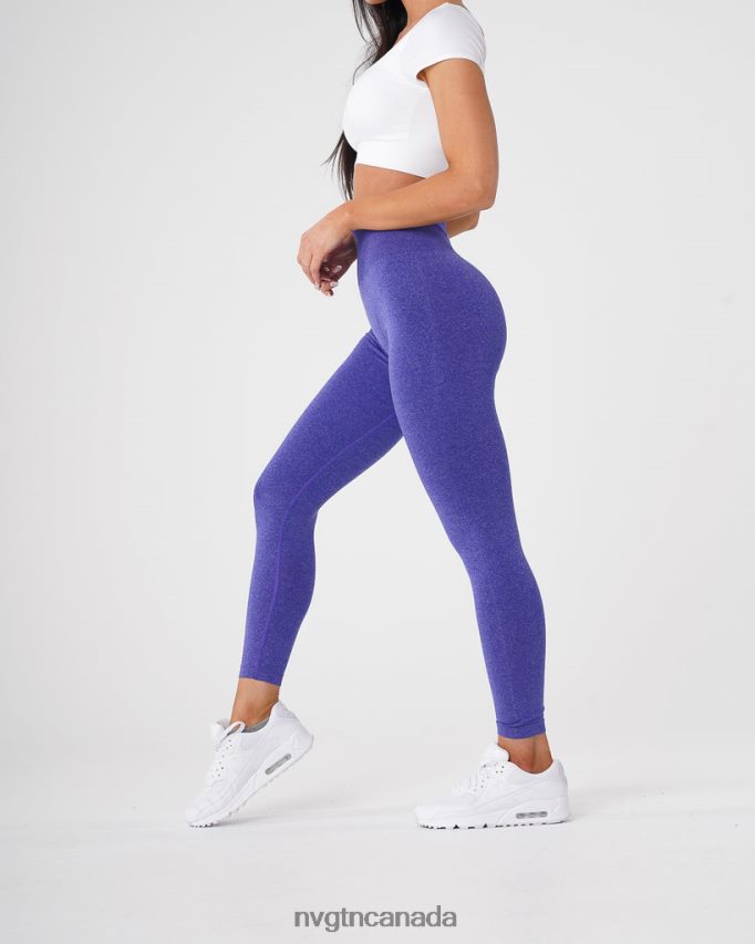 NVGTN Fitness Women NV Seamless Leggings Electric Blue HJXFTJ609